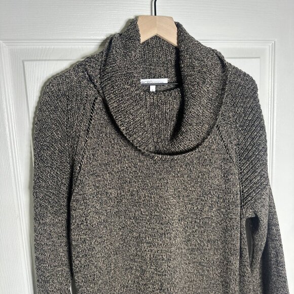BCBGeneration Womens Medium Knit Cowl Neck Sweater Brown Neutral Fall Staple - Picture 5 of 12